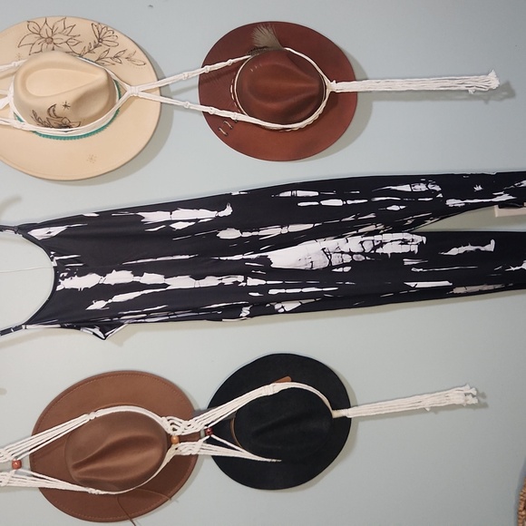 Black & White Tie dye Cami Romper - Picture 6 of 8